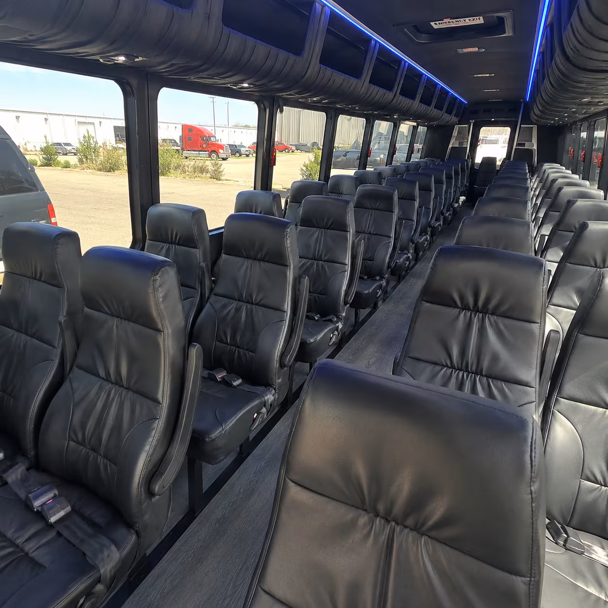 lansing airport shuttle buses for employees